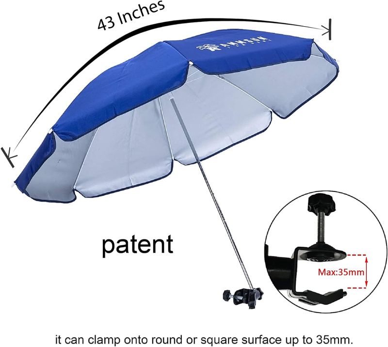 Photo 1 of ammsun Chair Umbrella with Clamp  21inch