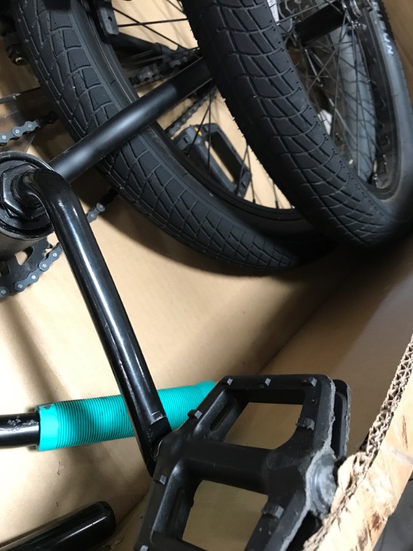 Photo 1 of Mongoose Legion Freestyle Kids BMX Bike, Entry Level Performance, Steel Frame, 16-20 Inch Wheels, Boys and Girls Black/Teal 20-Inch Wheels Legion L10 Bike