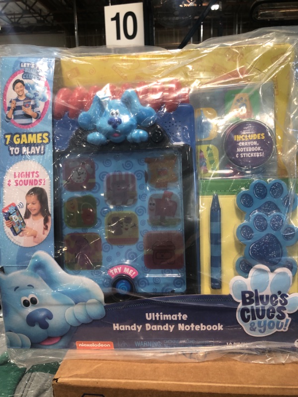 Photo 2 of Blue’s Clues & You! Ultimate Handy Dandy Notebook, Interactive Kids Toy with Lights and Sounds, Blue's Clues Game, by Just Play