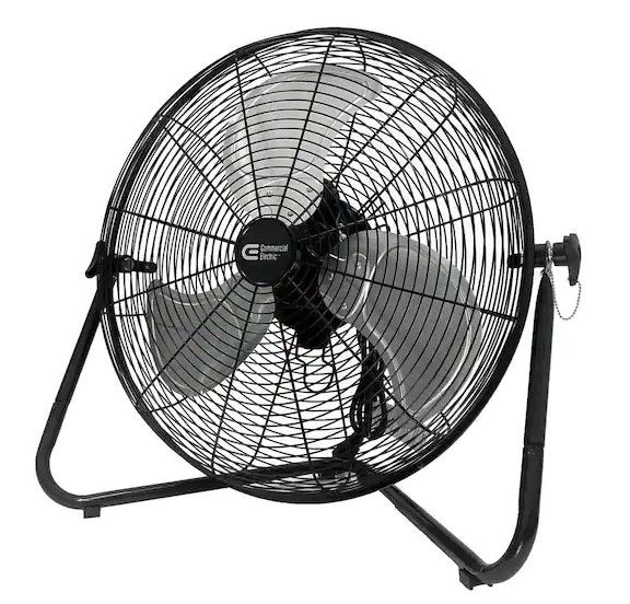 Photo 1 of 20 in. 3-Speed High Velocity Floor Fan
