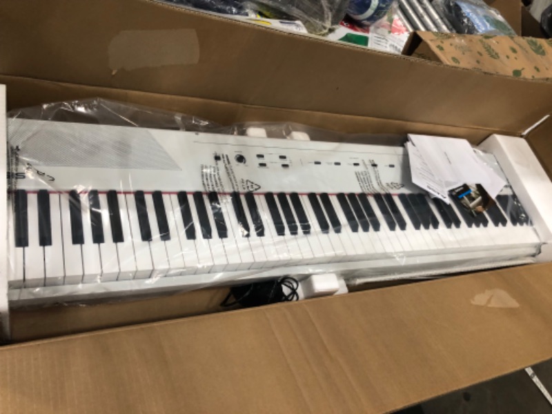 Photo 2 of Alesis Recital – 88 Key Digital Piano Keyboard with Semi Weighted Keys, 2x20W Speakers, 5 Voices, Split, Layer and Lesson Mode, FX and Piano Lessons
