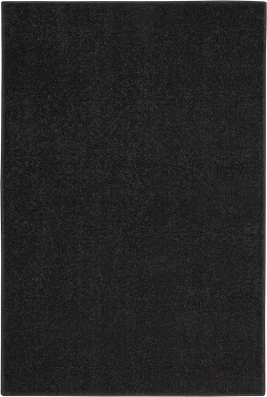 Photo 1 of 33" X 26 "  BLACK Rug, Easy -Cleaning, Non Shedding, Bed Room, Living Room, Dining Room, Backyard, Deck, Patio