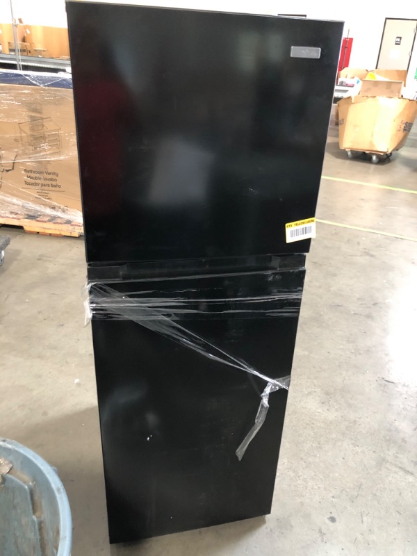 Photo 1 of 10.1 cu. ft. Top Freezer Refrigerator in Black
