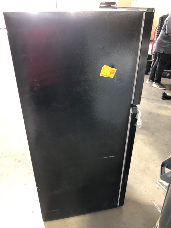 Photo 5 of 10.1 cu. ft. Top Freezer Refrigerator in Black
