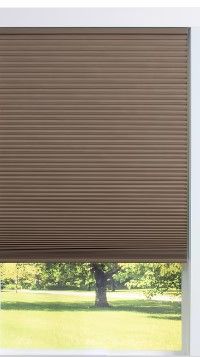 Photo 1 of allen + roth 35-in x 64-in Linen Blackout Cordless Cellular Shade