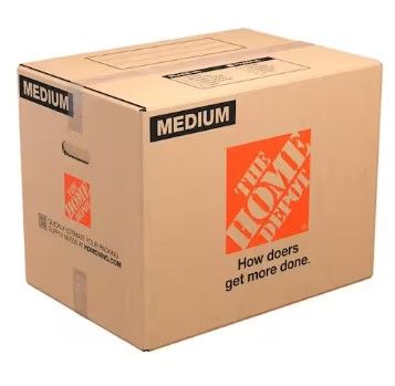 Photo 1 of 21 in. L x 15 in. W x 16 in. D Medium Moving Box with Handles (10-Pack)