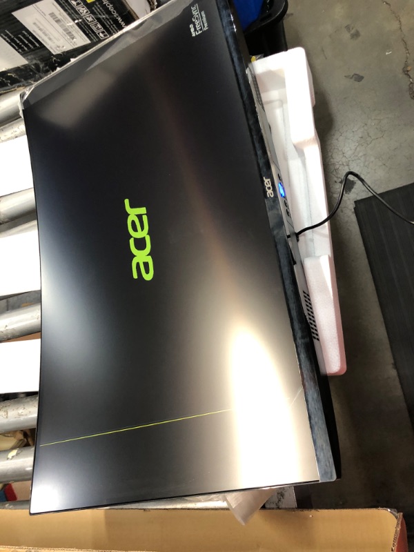 Photo 6 of **LINE THRU SCREEN***Nitro by Acer 27" Full HD 1920 x 1080 1500R Curve PC Gaming Monitor | AMD FreeSync Premium | 165Hz Refresh | 1ms (VRB) | ZeroFrame Design | 1 x Display Port 1.4 & 2 x HDMI 2.0 Ports ED270R Mbmiiphx
