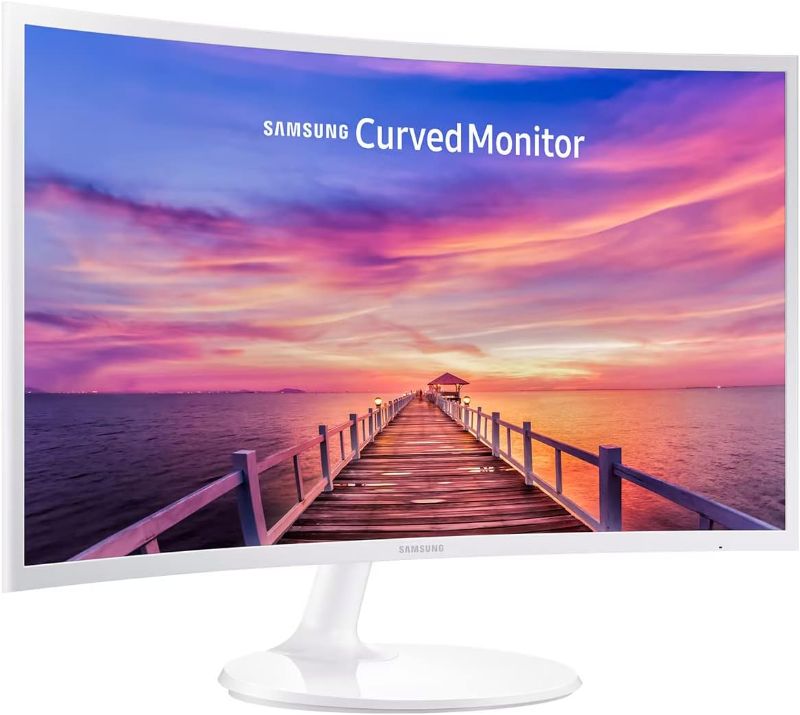 Photo 1 of Samsung Monitor for Business Gaming, 27" FHD Curved Widescreen LED Slim Bezel Anti-Glare, AMD FreeSync, 4ms Response Time, 60Hz Refresh Rate, Ultra-Slim, HDMI, DisplayPort, 
