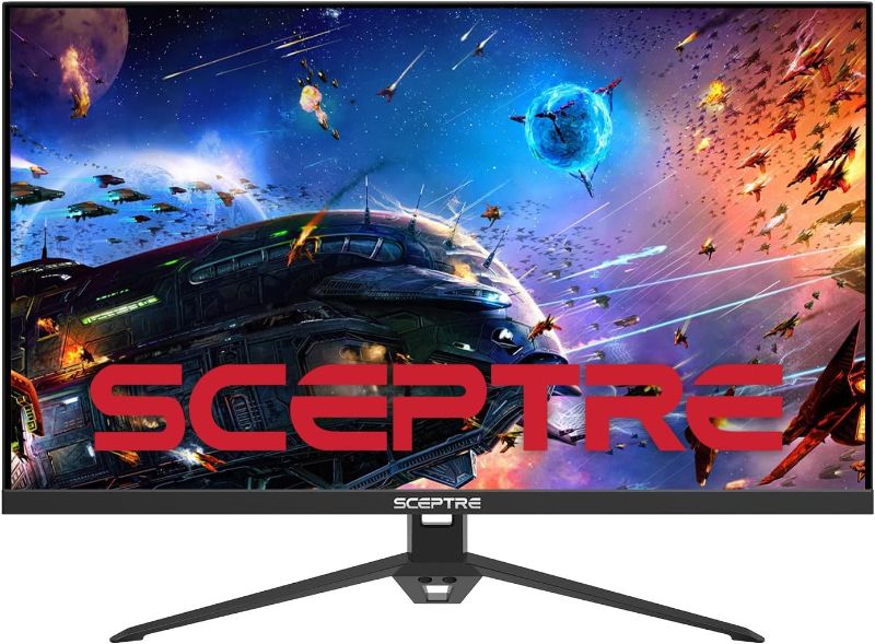 Photo 1 of Sceptre 27-inch IPS Gaming Monitor up to 165Hz DisplayPort HDMI 300 Lux Build-in Speakers, Machine Black (E278B-FPT168)
