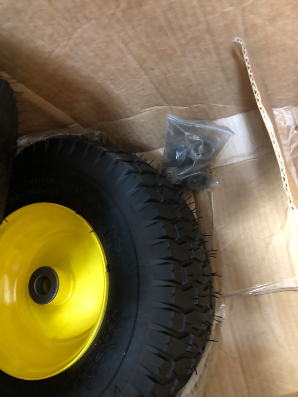 Photo 3 of (Set of 2) 16x6.50-8 Tires & Wheels 4 Ply for Lawn & Garden Mower Turf Tires .75" Bearing. (Because we supply a precision ball bearing the shaft must be clean and straight for them to fit properly)
