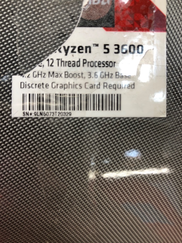 Photo 6 of AMD Ryzen 5 3600 6-Core, 12-Thread Unlocked Desktop Processor with Wraith Stealth Cooler
