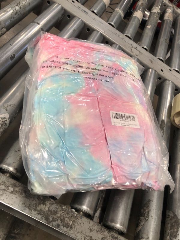 Photo 1 of Adult Hoodie Wearable Blanket, Pink Multicolor Super Cozy Warm and Oversized Sherpa Tie Dye Blanket Hooded for Women