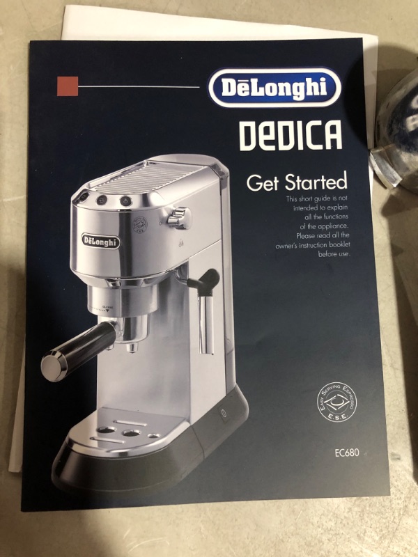 Photo 8 of * not functional * sold for parts * repair *
DeLonghi - DEDICA Espresso Machine - Silver