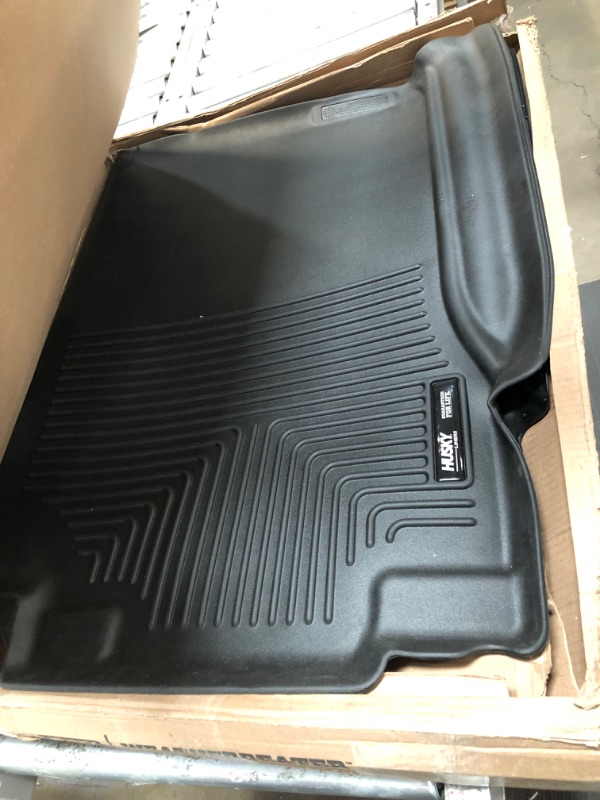 Photo 2 of Husky Liners Weatherbeater Series | 2nd Seat Floor Liner (Full Coverage) - Black | 19371 | Fits 2015-2022 Ford F-150, 2017-2022 Ford F-250/F-350 Super Duty Crew Cab w/o Fold Flat Storage 1 Pcs