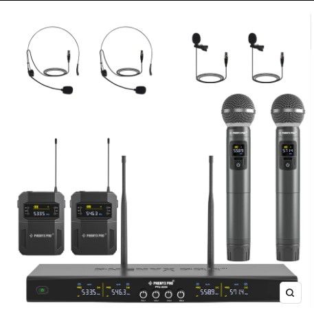 Photo 1 of PTU-5200 | Quad Wireless Microphone System w/ Frequency Hopping (4H/2H2B)
