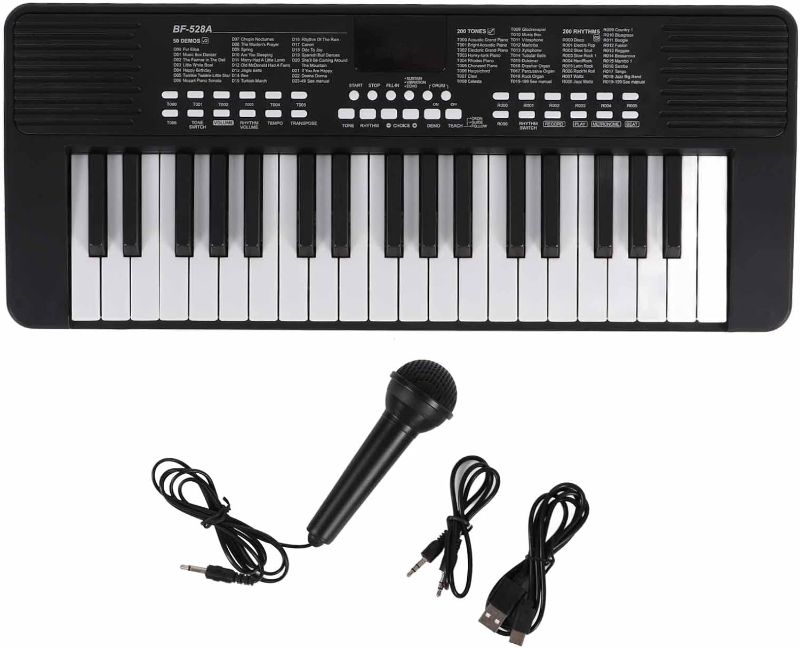 Photo 1 of `37 Key Portable Electronic Keyboard Rechargeable Piano with Headphone Jack Education Instrument.
