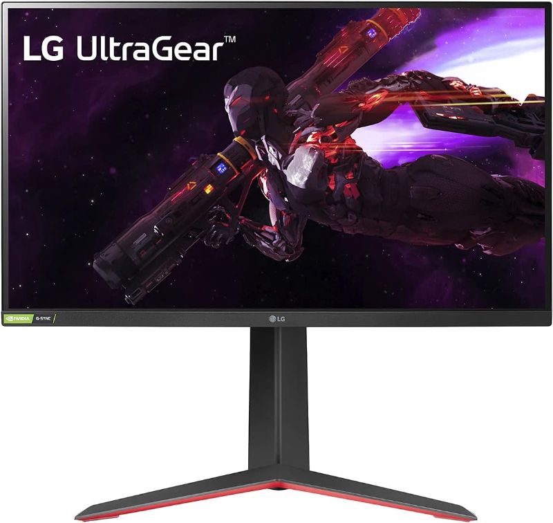 Photo 1 of LG 27GP850-B Ultragear Gaming Monitor 27” QHD (2560 x 1440) Nano IPS Display, 1ms Response Tim, 165Hz Refresh Rate, NVIDIA G-SYNC Compatible, AMD FreeSync Premium, Tilt/Height/Pivot Adjustable Stand
