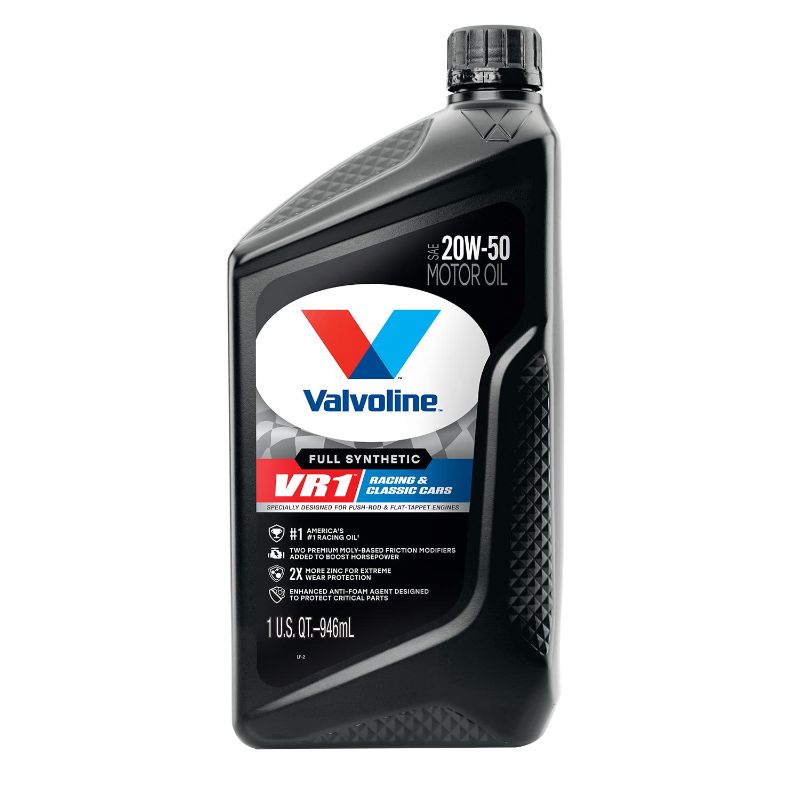 Photo 1 of Valvoline VR1 Racing Synthetic SAE 20W-50 Motor Oil 1 QT Full Synthetic VR1 1 QT 20W-50