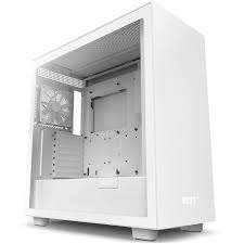 Photo 1 of NZXT H7 - CM-H71BW-01 - ATX Mid Tower PC Gaming Case - Front I/O USB Type-C Port - Quick-Release Tempered Glass Side Panel - White
