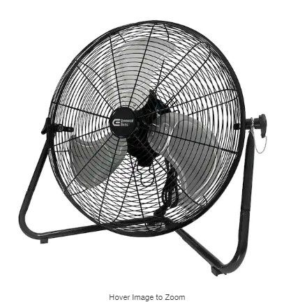 Photo 1 of 20 in. 3-Speed High Velocity Floor Fan
