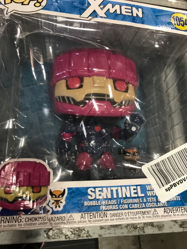 Photo 2 of BOX IS DAMAGED***Funko Pop! Jumbo: X-Men Sentinel with Wolverine Previews Exclusive Vinyl Figure