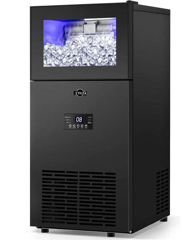 Photo 1 of (PARTS ONLY)TYLZA Commercial Ice Maker 160 LBS/24H, 15" Wide Under Counter Ice Maker with 35LBS Ice Storage Capacity, Commercial Ice Machine 63Pcs Clear Ice Cubes Built-in or Freestanding Large Ice Machine
