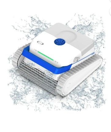 Photo 1 of AIRROBO PC100 Cordless Robotic Pool Cleaner with Wall Climbing and Powerful Active Scrubbing for Inground & Above Ground Flat Pools up to 3100 Sqft