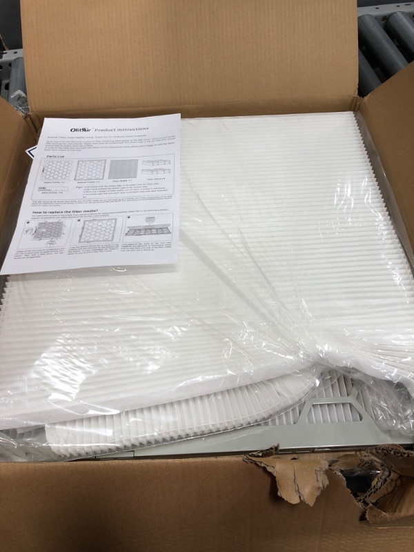 Photo 1 of ***DAMAGED***OlitAir 20x20x1 MERV 8 Air Filter,AC Furnace Air Filter,Reusable ABS Plastic Frame,3 Pack Replaceable Filter Media (Actual Size: 19 3/4" x 19 3/4" x 3/4") 20x20x1 MERV8