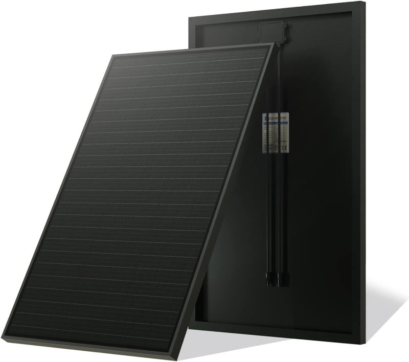 Photo 1 of **PARTS ONLY** ECO-WORTHY 150Watt 12Volt Solar Panels with Black Design, High Efficiency Monocrystalline Cells PV Module Power Charger for RV Cabin Marine Farm Rooftop Battery Off-Grid Applications
