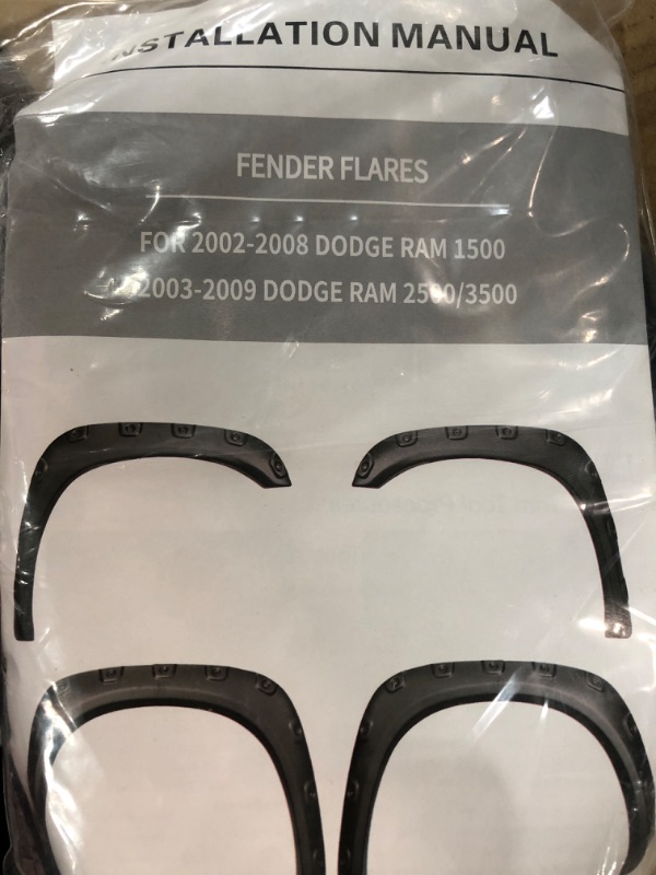 Photo 1 of  Fender Flares Compatible With 2002-2008 Dodge Ram 1500/2003-2009 Ram 2500 3500 (Do not fit Dually models)