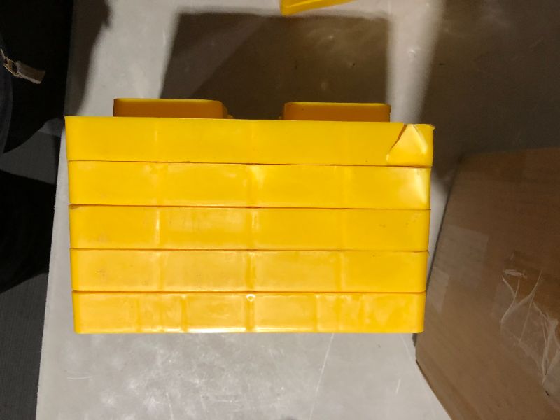Photo 5 of ***DAMAGED - SEE PICTURES***
Camco Heavy-Duty Leveling Blocks 10 Pack, Yellow, 8.5" x 8.5" x 1"