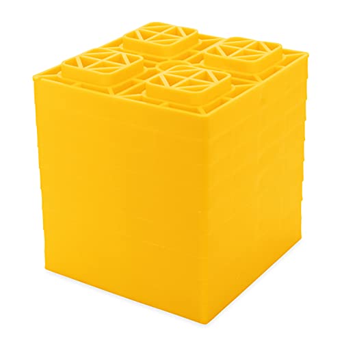 Photo 1 of ***DAMAGED - SEE PICTURES***
Camco Heavy-Duty Leveling Blocks 10 Pack, Yellow, 8.5" x 8.5" x 1"