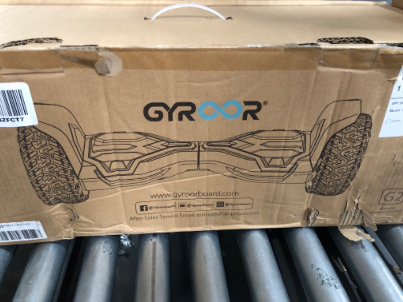 Photo 1 of Gyroor Warrior 8.5 inch All Terrain Off Road Hoverboard with Bluetooth Speakers and LED Lights, UL2272 Certified Self Balancing Scooter
