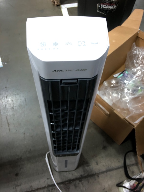 Photo 2 of *PARTS ONLY** *NONFUNCTIONAL** Arctic Air Tower+ Indoor Evaporative Cooler with Oscillating and Quiet Fan Function, Auto-Off Timer, 4 Fan Speeds, LED Night Light, 16-Hour Cooling, Fan for Bedroom, Living Room, Office & More