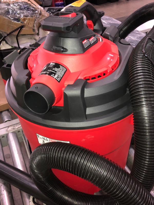 Photo 3 of *MISSING A WHEEL** CRAFTSMAN Detachable Blower 12-Gallons 6-HP Corded Wet/Dry Shop Vacuum
