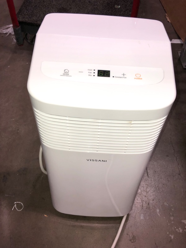 Photo 4 of 5,000 BTU 115-Volt Portable Air Conditioner with Dehumidifier Mode and Remote in White
