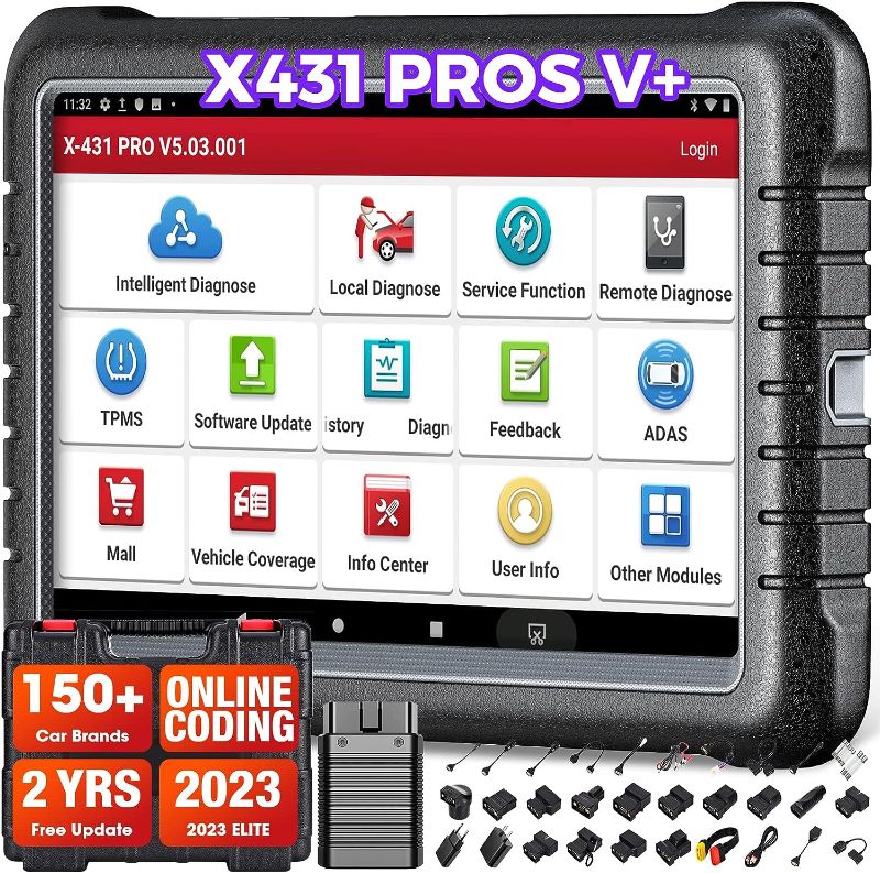 Photo 1 of Launch X431 PROS V+ OBD2 Scanner(Same as X431 V+),Key Programmer,ECU Coding,35+ Reset Launch Scanner,AutoAuth for FCA SGW,OEM Full System Car Scanner Diagnostic for All Cars,Bidirectional Scan Tool
