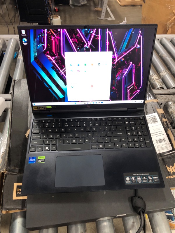 Photo 9 of Acer Predator Helios 16 Gaming Laptop | 13th Gen Intel Core i7-13700HX | NVIDIA GeForce RTX 4060 | 16" 2560 x 1600 165Hz G-SYNC Display | 16GB DDR5 | 1TB Gen 4 SSD | Killer Wi-Fi 6E | PH16-71-74UU
