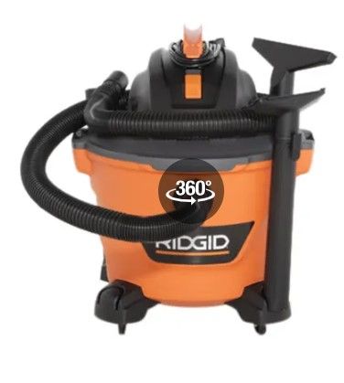 Photo 1 of **MISSING ACCESSORIES** RIDGID 9 Gallon 4.25 Peak HP NXT Wet/Dry Shop Vacuum with Filter, Locking Hose and Accessories