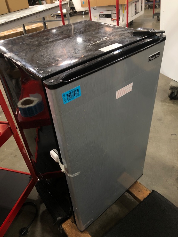 Photo 2 of 3.3 cu. ft. Mini Fridge in Stainless Look