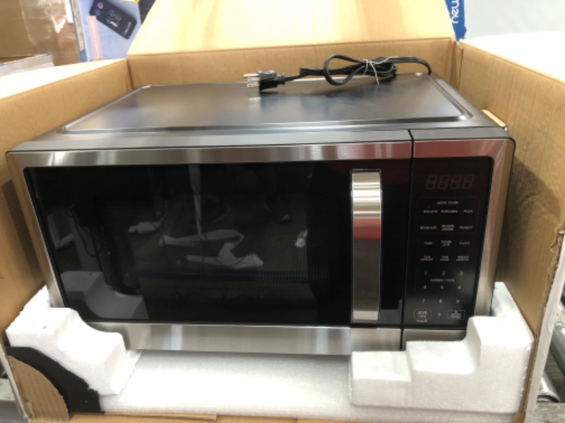 Photo 2 of 1.1 cu. ft. Countertop Microwave in Fingerprint Resistant Stainless Steel