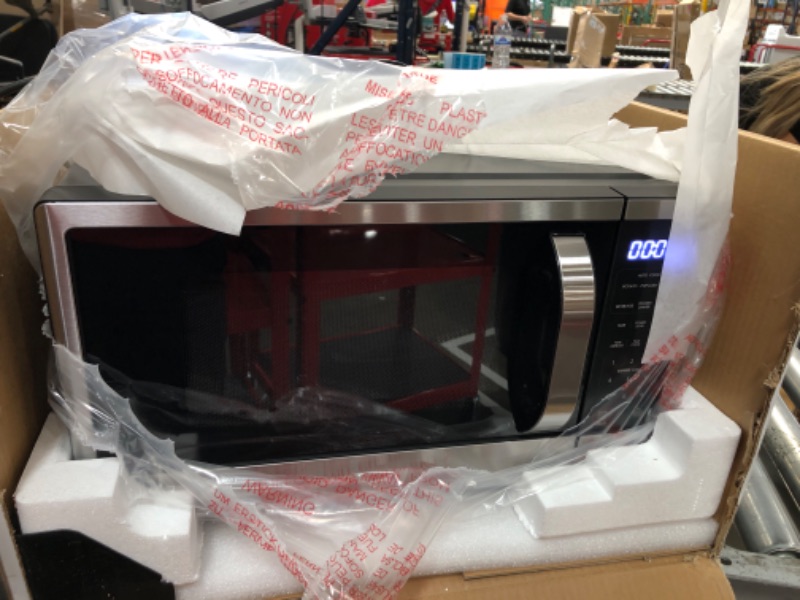 Photo 2 of 1.1 cu. ft. Countertop Microwave in Fingerprint Resistant Stainless Steel