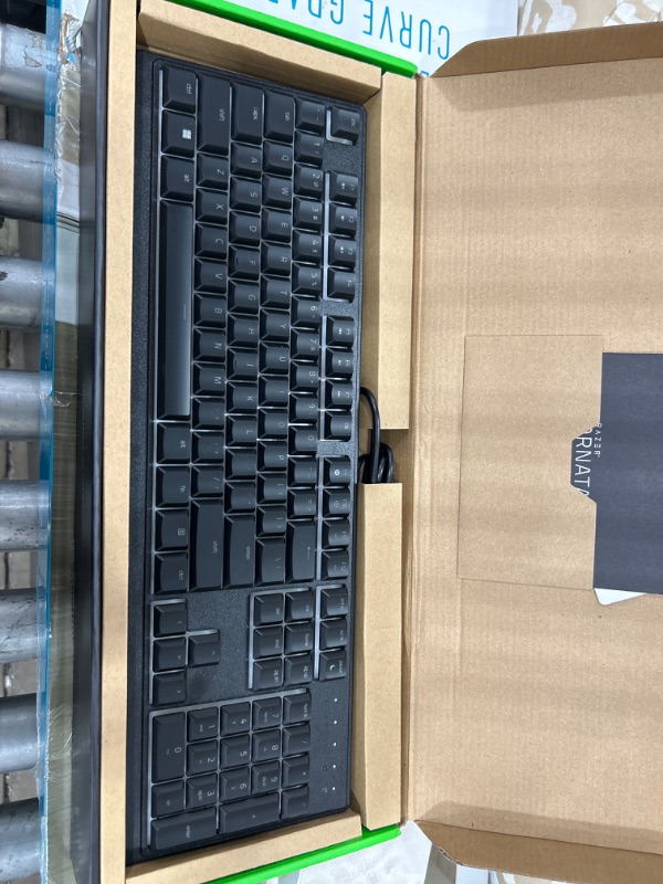 Photo 2 of Razer Ornata V3 X Gaming Keyboard: Low-Profile Keys - Silent Membrane Switches - Spill Resistant - Chroma RGB Lighting - Ergonomic Wrist Rest - Classic Black