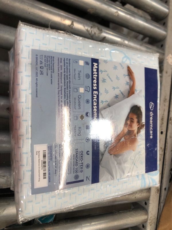 Photo 1 of 100% Waterproof Mattress Protector - King Mattress Protector - Bamboo Mattress Protector - Bed Bug Mattress Cover - Zippered Mattress Protector - Hypoallergenic Mattress Encasement (King, 78x80)