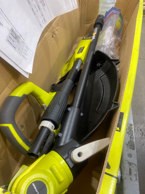 Photo 3 of ***BATTERY NOT INCLUDED - UNABLE TO TEST***
Ryobi ZRP2008A ONE+ 18-Volt Lithium-Ion Cordless String Trimmer/Edger