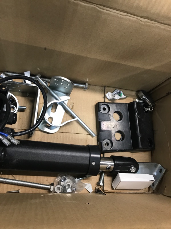 Photo 1 of *FOR PARTS*- Automatic Single Swing Gate Opener Kit with 2 remotes-1100lb, 20ft
