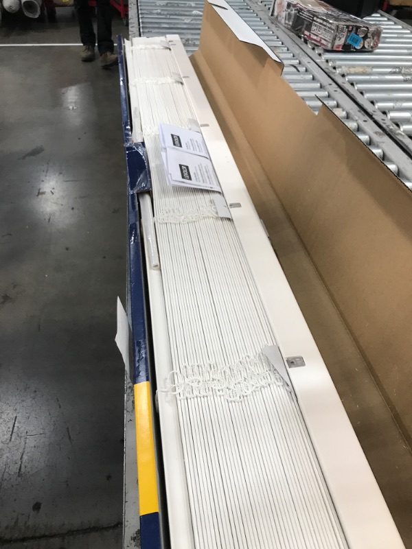 Photo 1 of **USED- GOOD CONDITION* Levolor Trim+Go 2-in Cordless White Faux Wood Room Darkening Blinds (Common: 69-in; Actual: 71.5-in x 64-in)