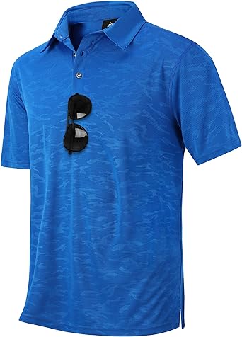 Photo 1 of LLdress Mens Polo Shirts Long Sleeve and Short Sleeve Casual Golf Moisture Wicking Dry Quickly Cationic Shirt