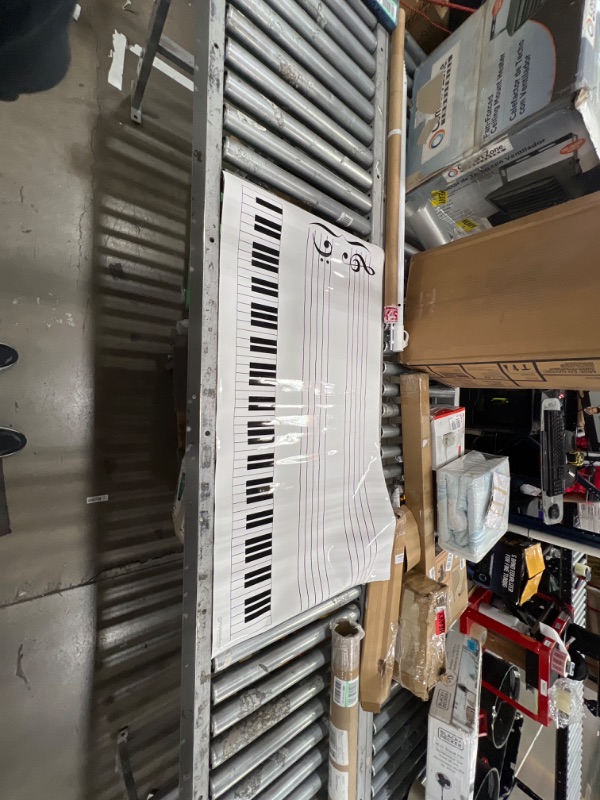Photo 1 of Rockin' Roll Upª Dry Erase Music Staff Magnets by OptiMA Dry Erase Products (24" Tall x 45.25" Wide, Piano & Grand Staff).