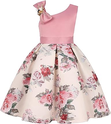 Photo 1 of *SIMILAR TO STOCK PHOTO** VEOAY Girls Pageant Party Dresses Puffy Dress for Toddler Girl Floral Print Flower Dress for 2-10Y
